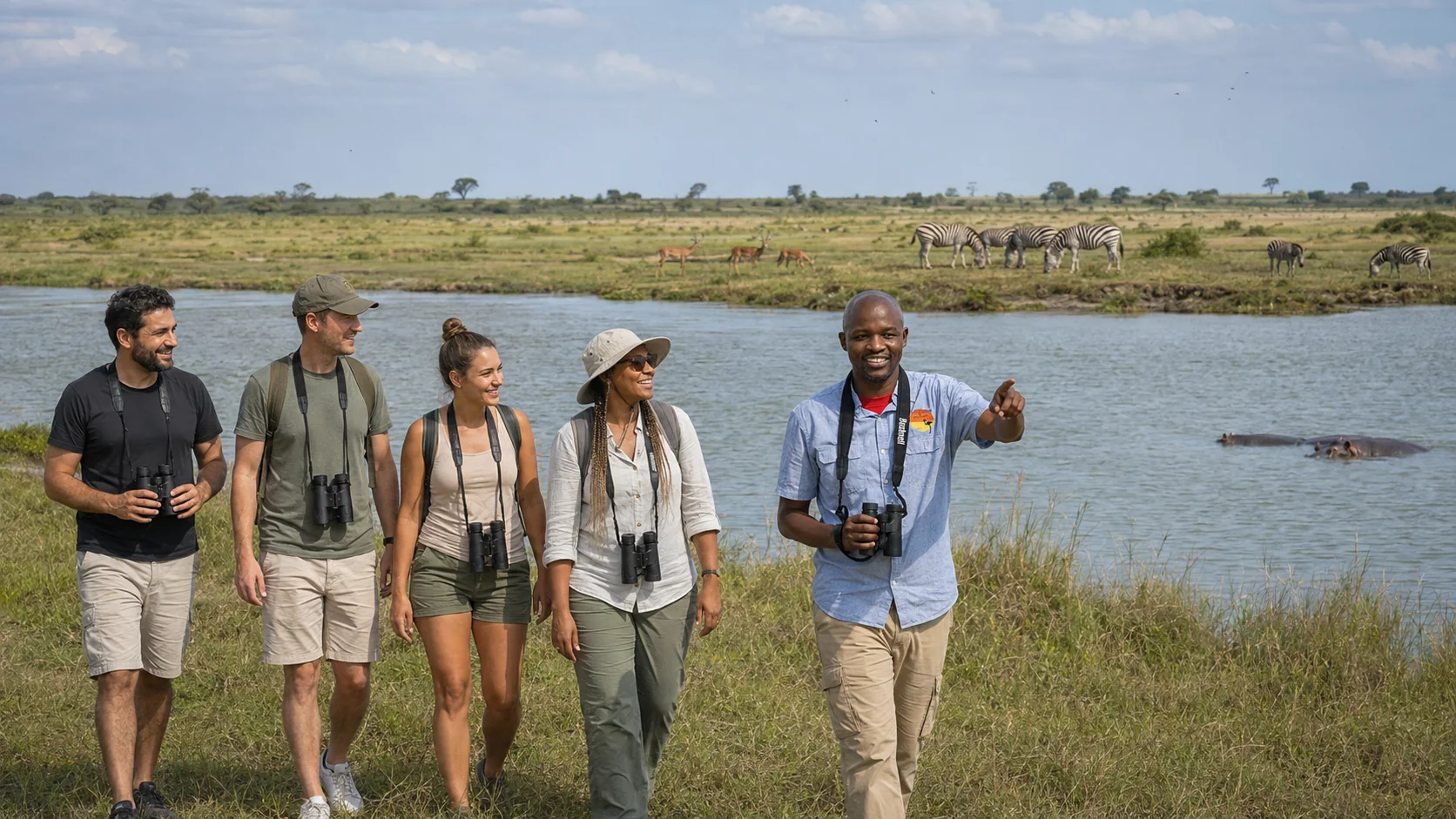 Wide wetland viewing landscape in northern KwaZulu-Natal